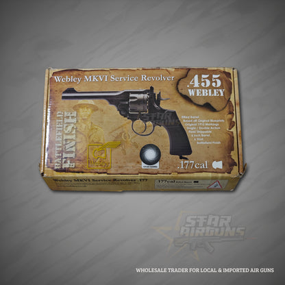 Webly 6inch Air Pistol – .177 Caliber Made in England