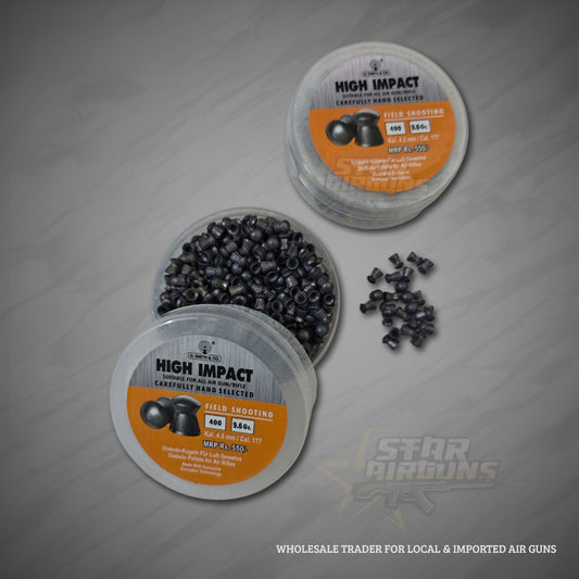 HIGH IMPACT Round Head .177 Pellets – 4.5 mm (Pack of 400)