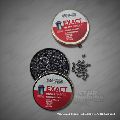 Exact Heavy Diabolo Air Gun Pellets – (10.34 gr, Pack of 500)
