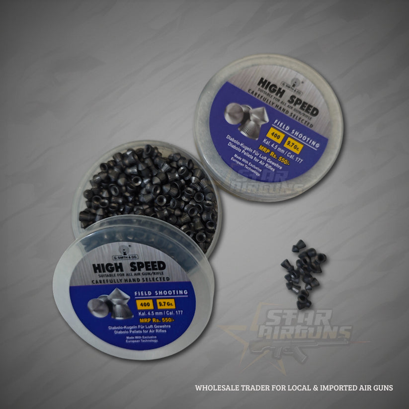 HIGH SPEED .177 Pellets – .177 Caliber (9.7 gr, Pack of 400) – STAR AIR ...