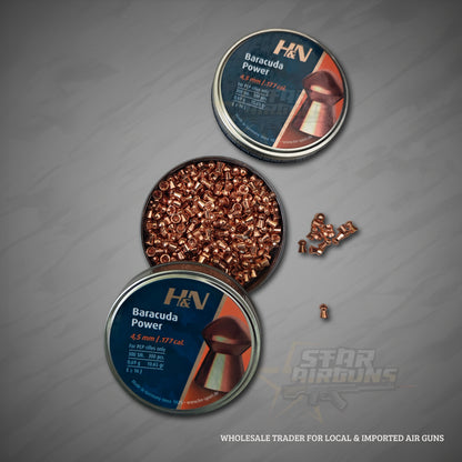 H&N Baracuda Power .177 Pellets – (10.65 gr, Pack of 300)