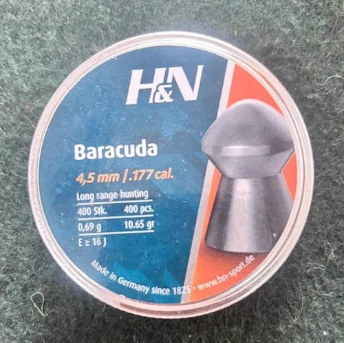 H&N Baracuda .177 Pellets – (10.65 gr, Pack of 400)