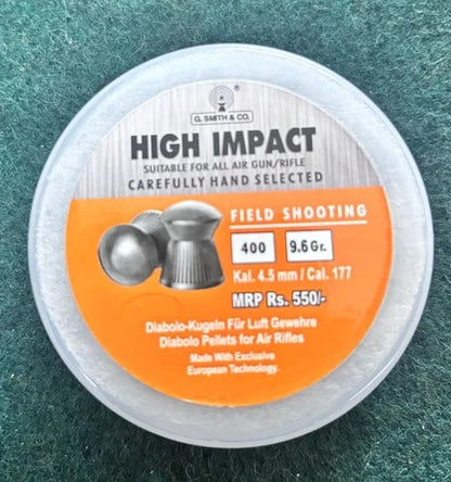 HIGH IMPACT Round Head .177 Pellets – 4.5 mm (Pack of 400)