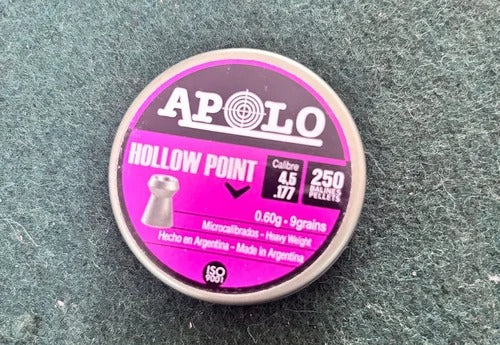 APOLO Hollow Point .177 Pellets – Mild Steel (Pack of 250)