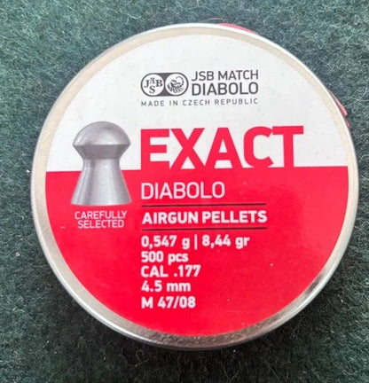 Exact Diabolo Air Gun Pellets – (8.44 gr, Pack of 500)