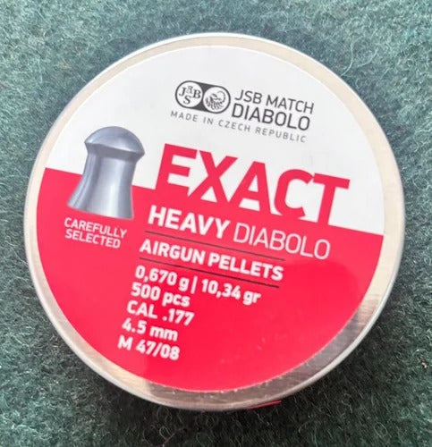 Exact Heavy Diabolo Air Gun Pellets – (10.34 gr, Pack of 500)