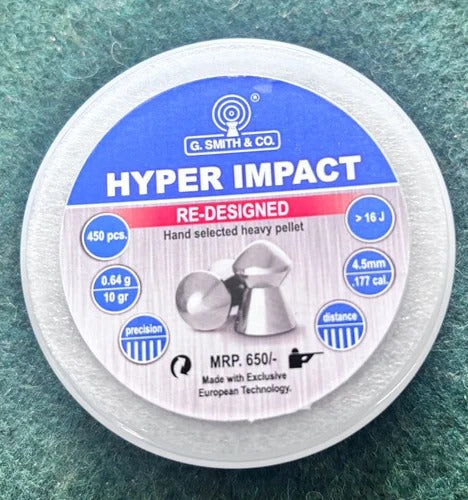 HYPER IMPACT .177 Pellets – (10 gr, Pack of 450)