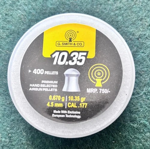 G.SMITH 10.35 .177 Pellets – 10.35 gr, Pack of 400)